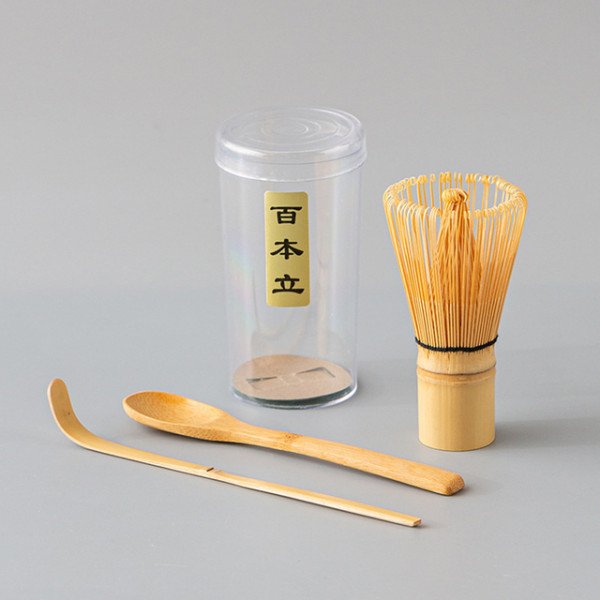 Bamboo Matcha Whisk Set, Matcha Scoop PureGusto